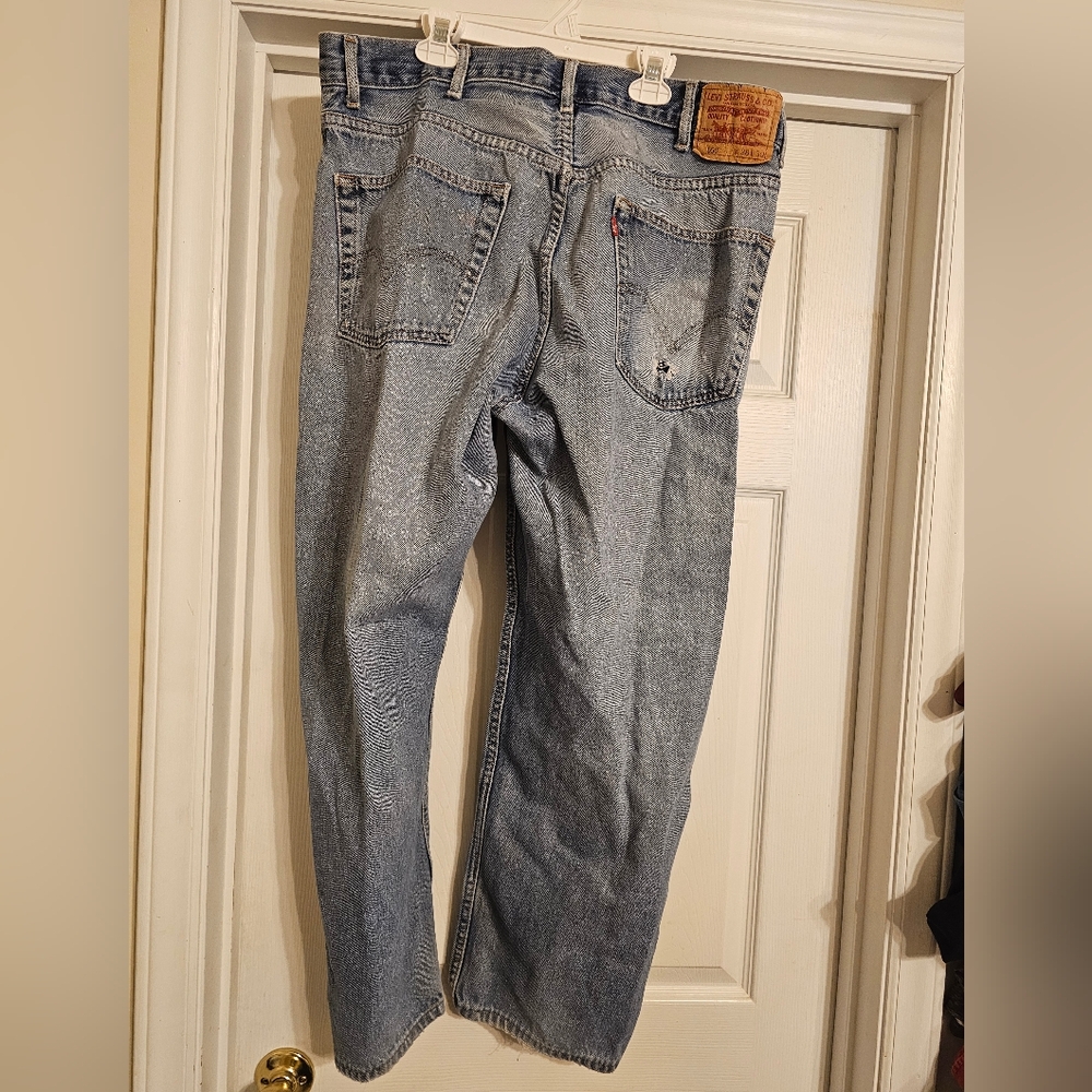 Levi's 550 Relaxed Fit Classic Blue Denim Jeans W38 L30 - Picture 2 of 7